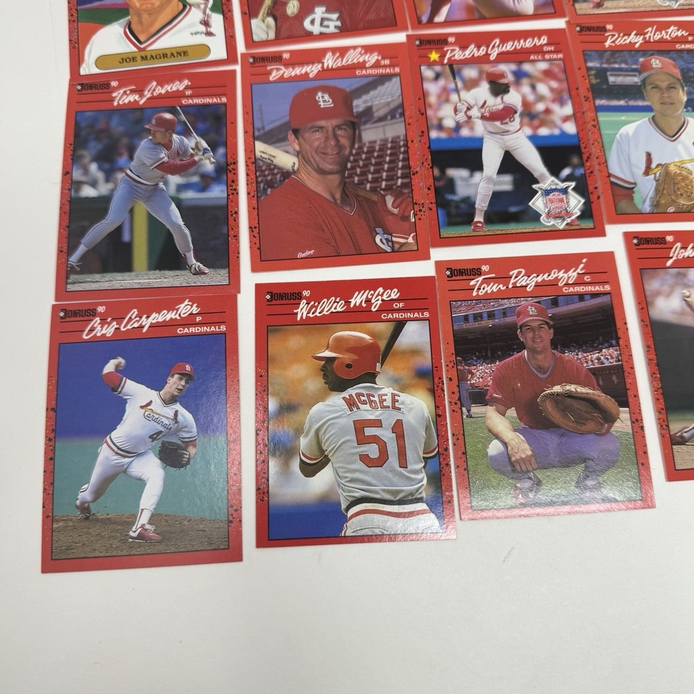 1990 Donruss Baseball Trading Card Lot Of 32 Cards Assorted Players - Picture 4 of 13